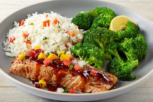TGI Fridays USA Menu 19 NEW! Dragon-Glazed Salmon