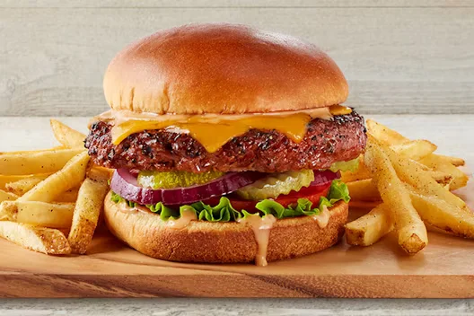 TGI Fridays USA Menu 31 Beyond Meat Cheese Burger